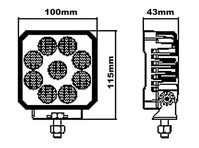 LED Arbeidslys 5200 Lumen (LYZW5200LED) 